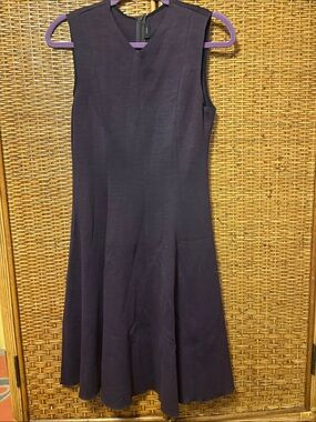 Gorgeous sleeveless brown Joseph wool blend dress size 38 EUC
